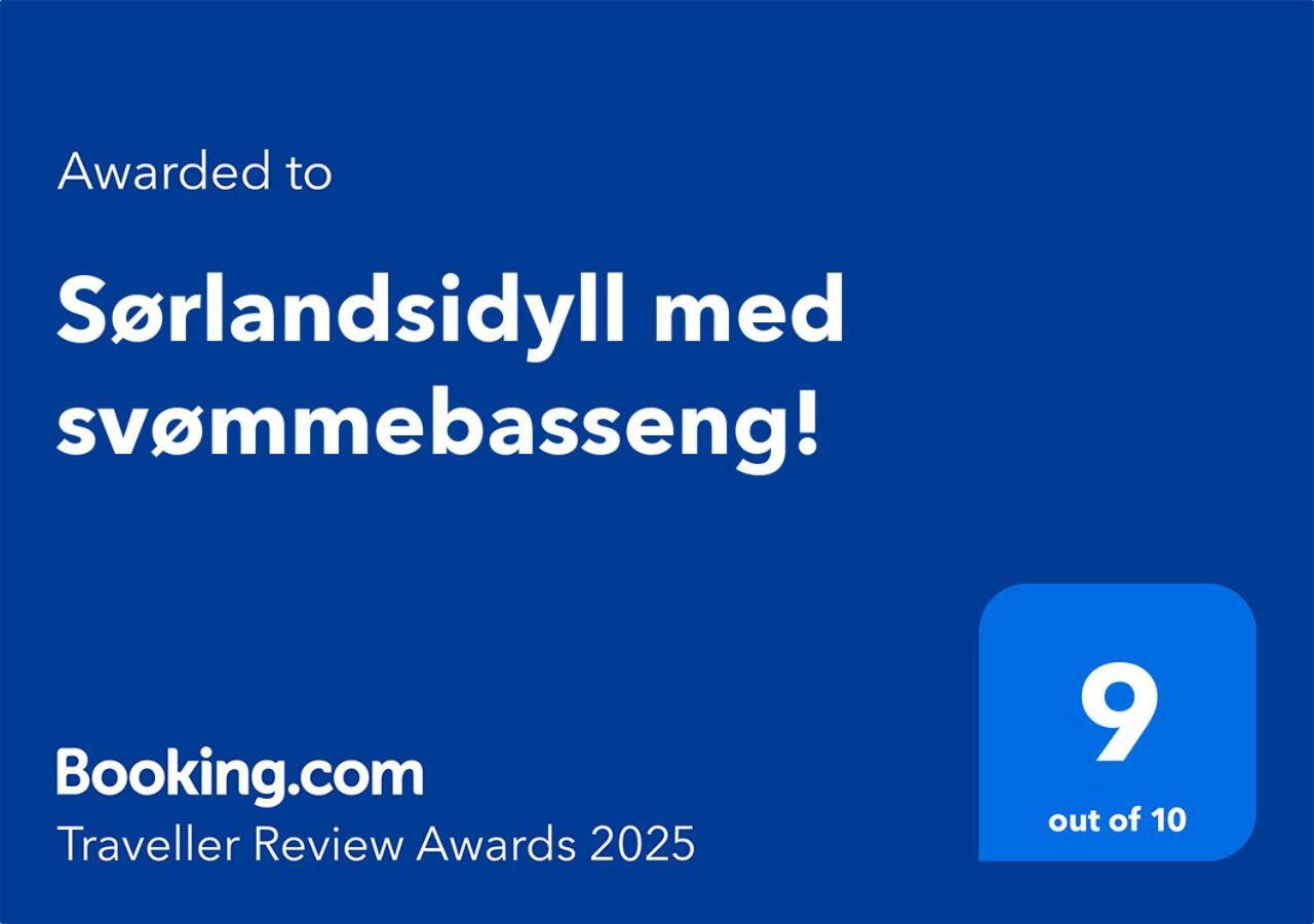 크리스티안산 Sorlandsidyll Med Svommebasseng! 아파트 외부 사진